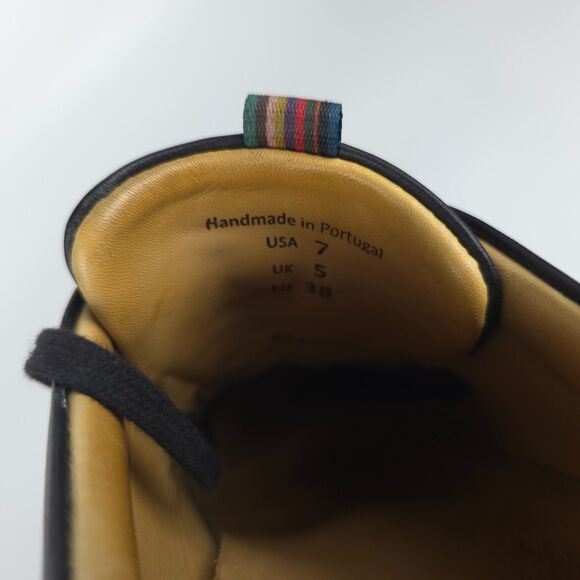 ROYAL ALBARTROSS Knightfox Spikeless Golf Shoes Black Leather Minimal Preppy 7 - Picture 9 of 9